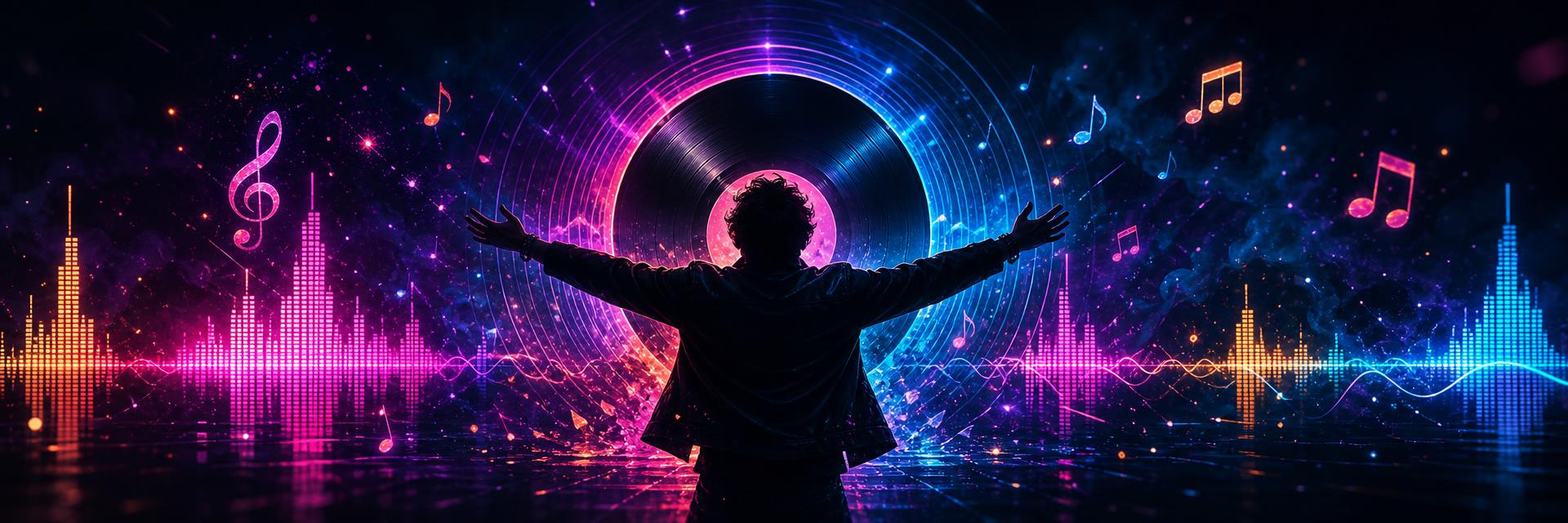 Quantum Beats and Echoes — cinematic band banner